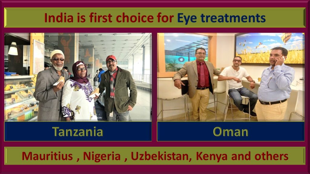 Eye care and eye surgery in India.
